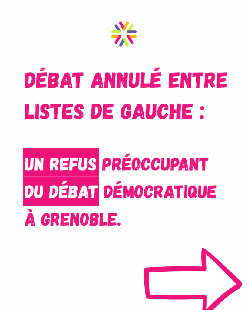 Débat annulé listes de gauche