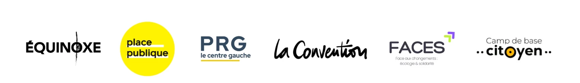 Banniere des logos partis